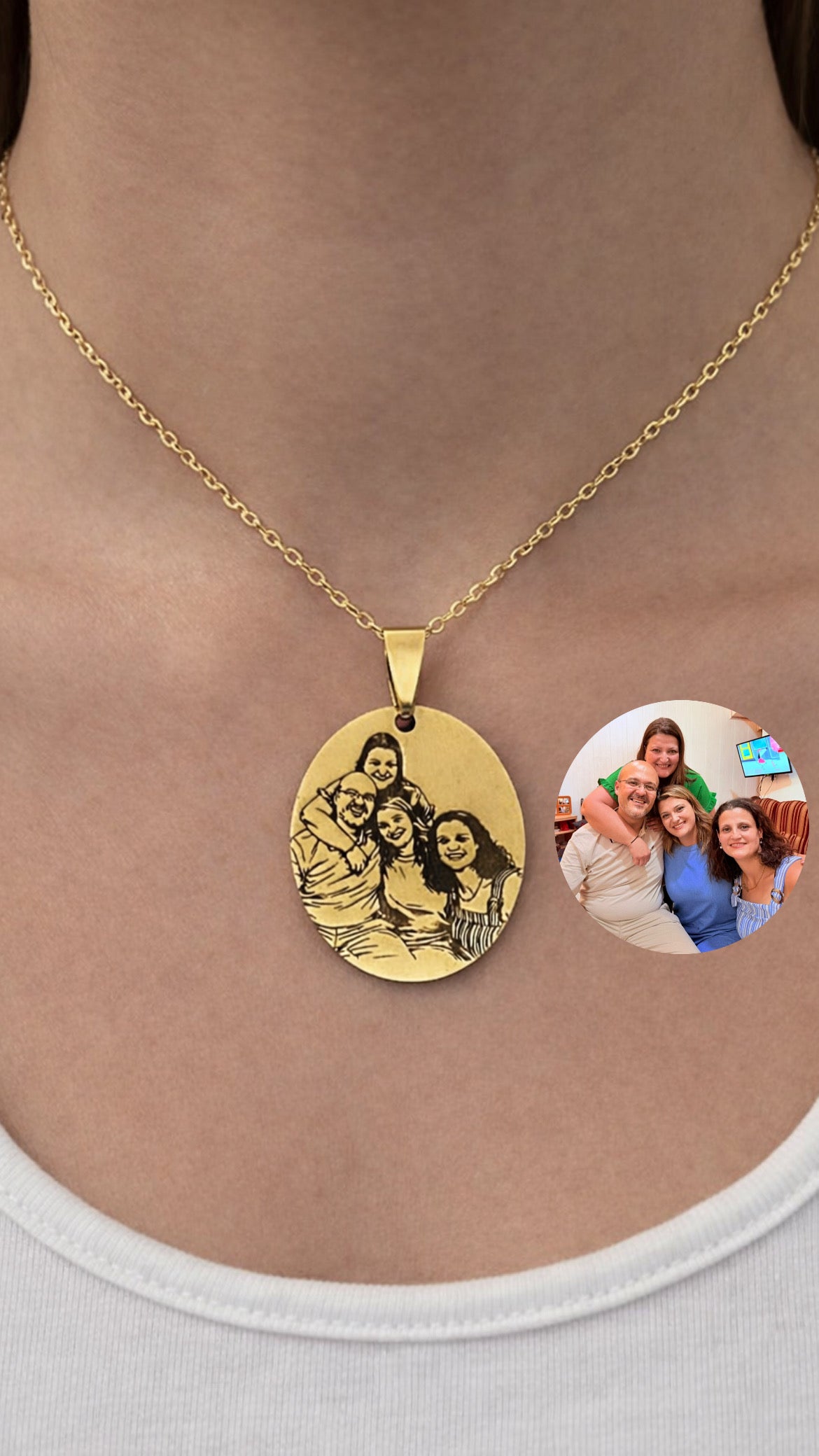 Wide Oval Pendant