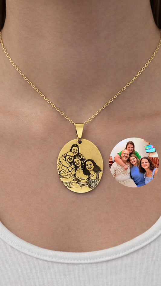 Wide Oval Pendant